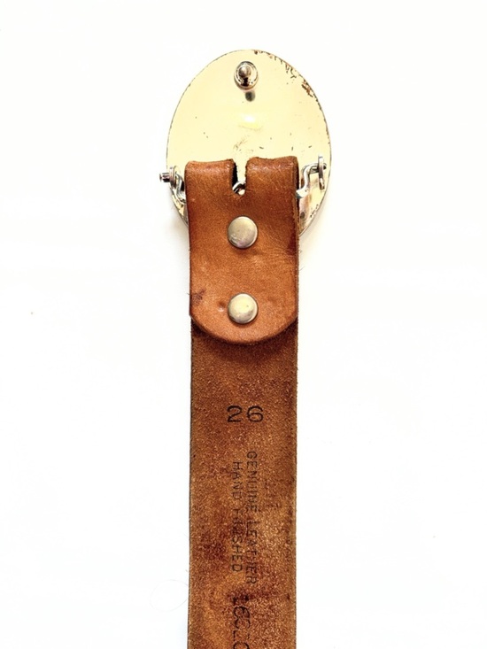 Montana Silversmiths Silver Plated Buckle with a Brown Tooled Leather Belt
